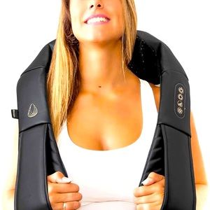 Invospa Shiatsu 3D Neck and Shoulder Massager with Heat and Deep Tissue Kneading